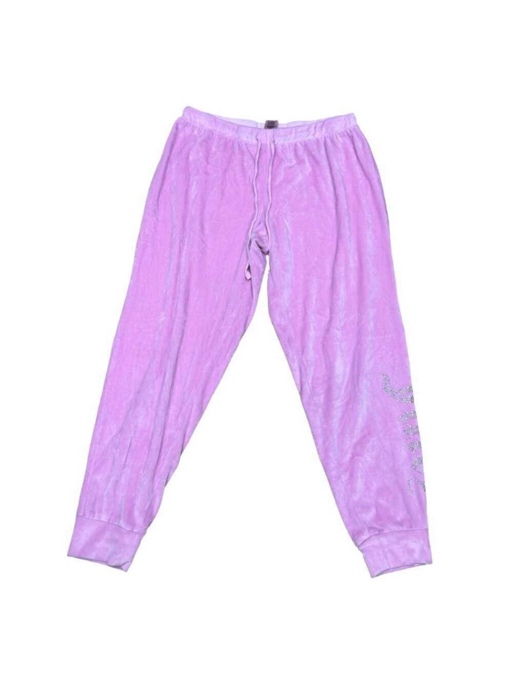 Juicy Couture Pink Velour Rhinestone Tracksuit Sleepwear Set Size S Loungewear View 4